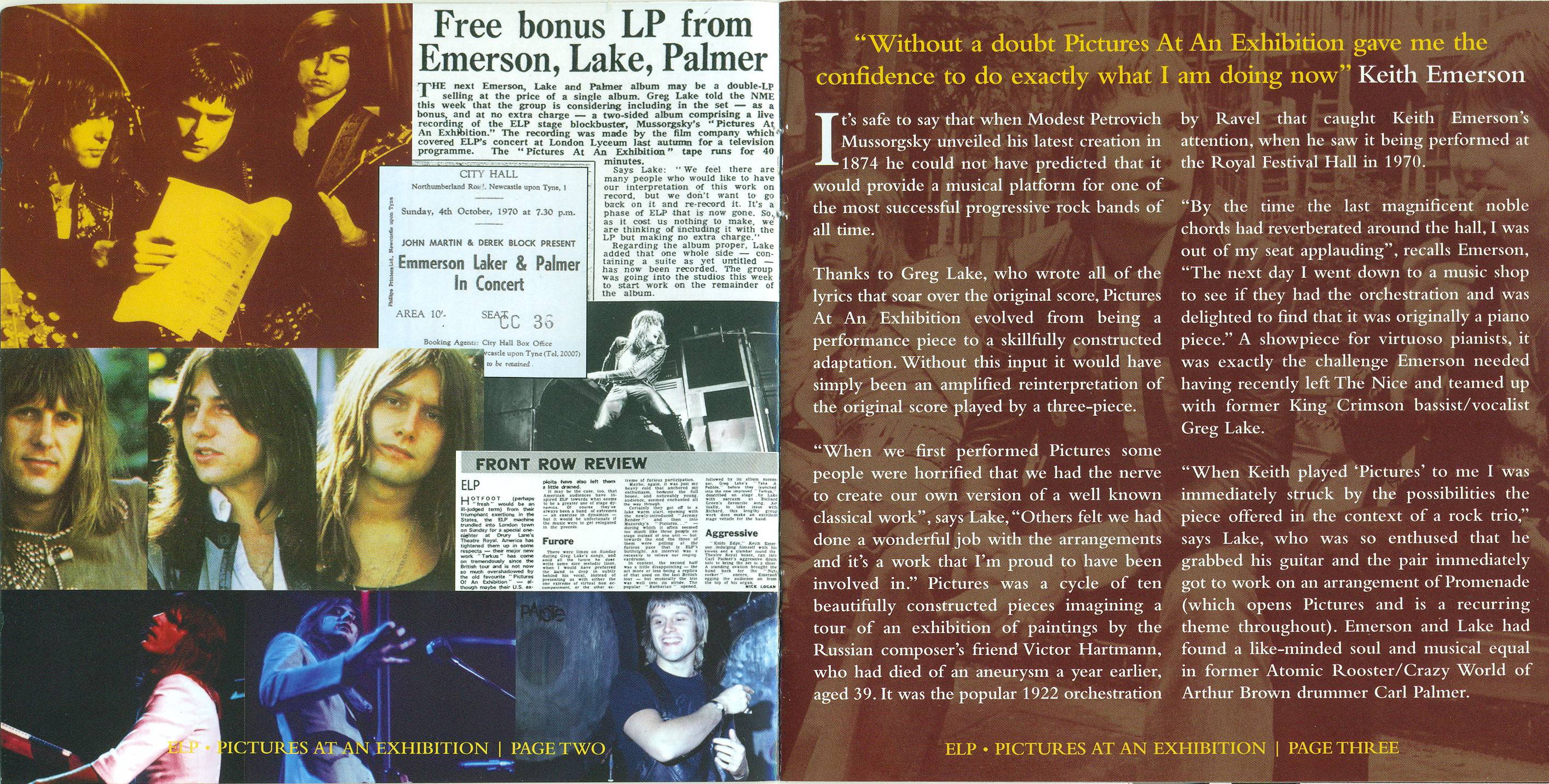 Emerson, Lake and Palmer Pictures At An Exhibition [Booklet02 d]